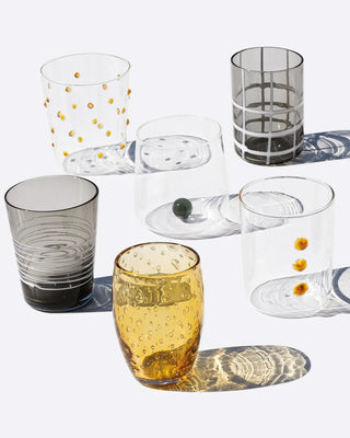 Zafferano Melting Pot box of 6 assorted glasses Zafferano Amber Grey - Buy now on ShopDecor - Discover the best products by ZAFFERANO design