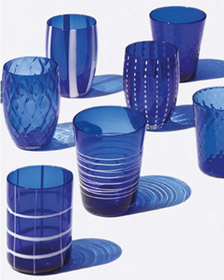 Zafferano Melting Pot box of 6 assorted glasses Zafferano Blue - Buy now on ShopDecor - Discover the best products by ZAFFERANO design