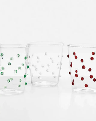 Zafferano Party Set 6 water glasses with polka dots 6 different colors 45 cl-15.22 oz