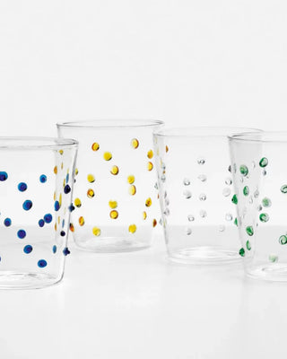 Zafferano Party Set 6 water glasses with polka dots 6 different colors 45 cl-15.22 oz - Buy now on ShopDecor - Discover the best products by ZAFFERANO design