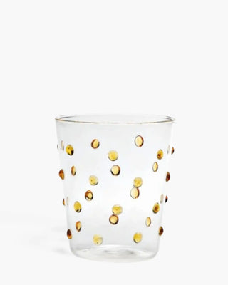 Zafferano Party Tumbler transparent glasses with polka dots 45 cl-15.22 oz