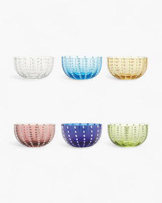 Zafferano Perle set 6 bowl assorted colors diam. 11.5 cm- 4.53 in - Buy now on ShopDecor - Discover the best products by ZAFFERANO design