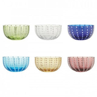 Zafferano Perle set 6 bowl assorted colors diam. 11.5 cm. - Buy now on ShopDecor - Discover the best products by ZAFFERANO design