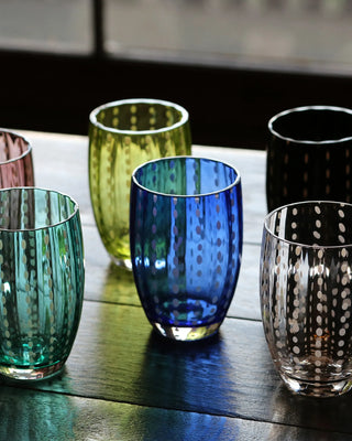 Zafferano Perle tumbler coloured glass 32 cl-10.82 oz - Buy now on ShopDecor - Discover the best products by ZAFFERANO design