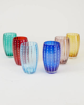 Zafferano Perle tumbler coloured glass 32 cl-10.82 oz - Buy now on ShopDecor - Discover the best products by ZAFFERANO design