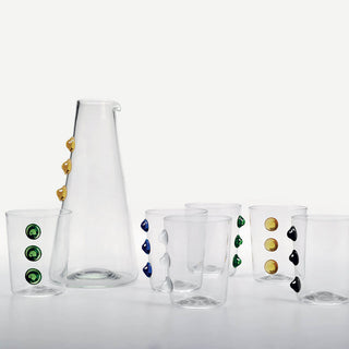 Zafferano Petoni tumbler transparent with little balls - Buy now on ShopDecor - Discover the best products by ZAFFERANO design