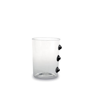 Zafferano Petoni tumbler transparent with little balls Black - Buy now on ShopDecor - Discover the best products by ZAFFERANO design