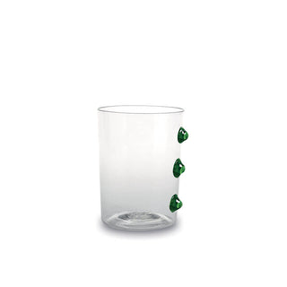 Zafferano Petoni tumbler transparent with little balls Zafferano Green - Buy now on ShopDecor - Discover the best products by ZAFFERANO design