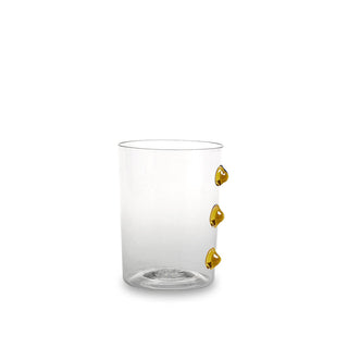 Zafferano Petoni tumbler transparent with little balls Zafferano Yellow - Buy now on ShopDecor - Discover the best products by ZAFFERANO design