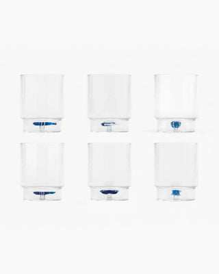 Zafferano Teca Mare set 6 assorted patterns tumbler 35 cl - 11.83 oz - Buy now on ShopDecor - Discover the best products by ZAFFERANO design