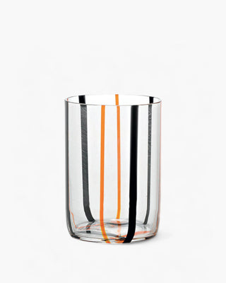 Zafferano Tirache tumbler coloured glass 35 cl-11.83 oz Zafferano Black Orange - Buy now on ShopDecor - Discover the best products by ZAFFERANO design