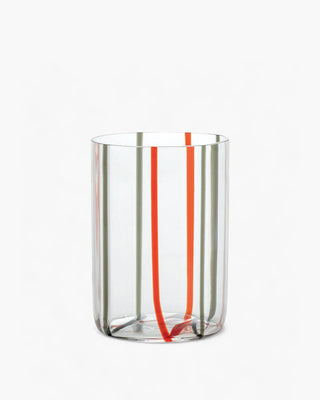 Zafferano Tirache tumbler coloured glass 35 cl-11.83 oz Zafferano Red Gray - Buy now on ShopDecor - Discover the best products by ZAFFERANO design