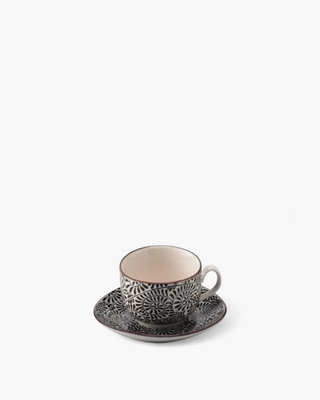 Zafferano Tue porcelain Coffee cup with small plate black - Buy now on ShopDecor - Discover the best products by ZAFFERANO design