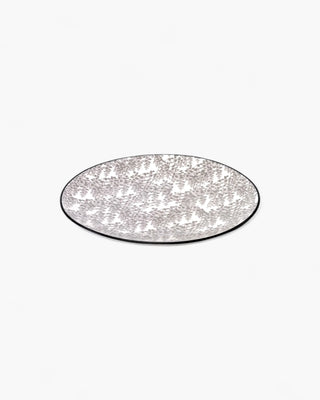 Zafferano Tue dinner plate diam. 26,5 cm grey flowers decoration - Buy now on ShopDecor - Discover the best products by ZAFFERANO design