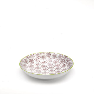 Zafferano Tue soup plate diam. 20 cm antique pink flowers decoration - Buy now on ShopDecor - Discover the best products by ZAFFERANO design