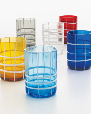 Zafferano Twiddle tumbler coloured glass - Buy now on ShopDecor - Discover the best products by ZAFFERANO design