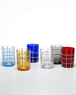 Zafferano Twiddle tumbler coloured glass - Buy now on ShopDecor - Discover the best products by ZAFFERANO design