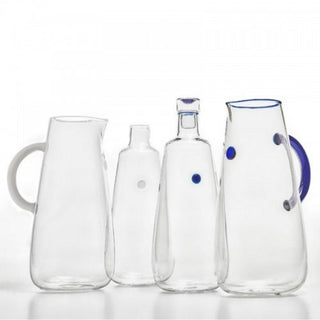 Zafferano Uniche glass Bottle blue - Buy now on ShopDecor - Discover the best products by ZAFFERANO design