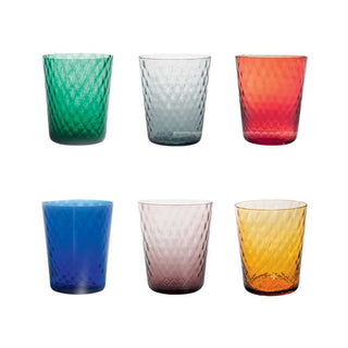 Zafferano Veneziano Set 6 tumblers in different colours - Buy now on ShopDecor - Discover the best products by ZAFFERANO design