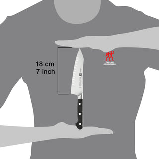 Zwilling Pro Hollow Edge Rocking Santoku Knife 18 cm - Buy now on ShopDecor - Discover the best products by ZWILLING design