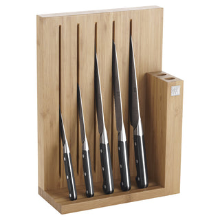 Zwilling Pro Vertical Knives Bamboo Block Set of 6 pieces - Buy now on ShopDecor - Discover the best products by ZWILLING design