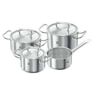 Zwilling Twin Classic Cookware Set of 7 pieces - 4 pots - 3 lids Steel - Buy now on ShopDecor - Discover the best products by ZWILLING design