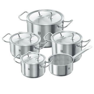 Zwilling Twin Classic Cookware Set of 9 pieces - 5 pots - 4 lids Steel - Buy now on ShopDecor - Discover the best products by ZWILLING design