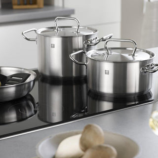 Zwilling Twin Classic Cookware Set of 7 pieces - 4 pots - 3 lids Steel - Buy now on ShopDecor - Discover the best products by ZWILLING design