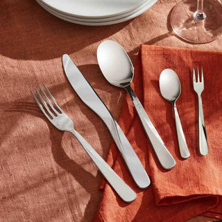 Alessi UNS03S5 Giro steel cutlery set 5 pieces - Buy now on ShopDecor - Discover the best products by ALESSI design