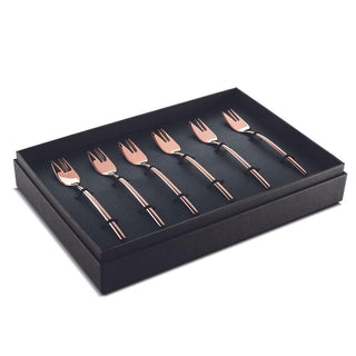 Mepra Due set 6 cake forks - Buy now on ShopDecor - Discover the best products by MEPRA design