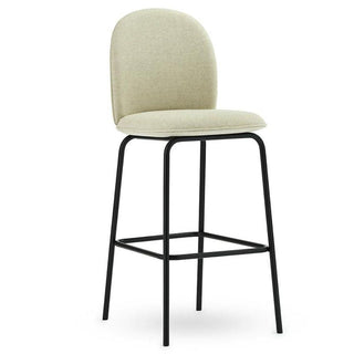 Normann Copenhagen Ace stool full upholstery black steel and seat h. 75 cm. - Buy now on ShopDecor - Discover the best products by NORMANN COPENHAGEN design