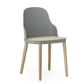 Normann Copenhagen Allez polypropylene chair with molded wicker seat and oak legs - Buy now on ShopDecor - Discover the best products by NORMANN COPENHAGEN design