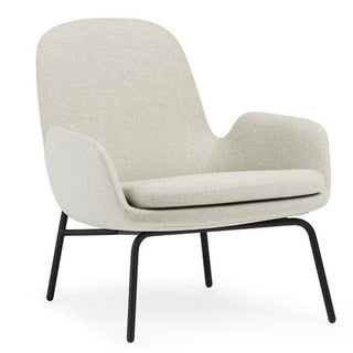 Normann Copenhagen Era lounge chair full upholstery fabric with black steel structure - Buy now on ShopDecor - Discover the best products by NORMANN COPENHAGEN design