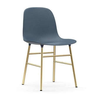 Normann Copenhagen Form polypropylene chair with brass legs - Buy now on ShopDecor - Discover the best products by NORMANN COPENHAGEN design