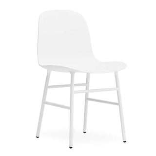 Normann Copenhagen Form polypropylene chair with lacquered steel legs - Buy now on ShopDecor - Discover the best products by NORMANN COPENHAGEN design