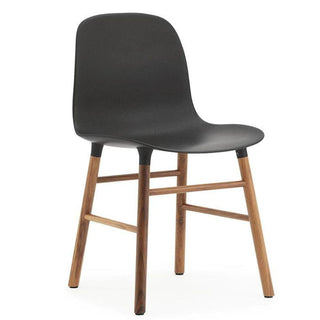 Normann Copenhagen Form polypropylene chair with walnut legs - Buy now on ShopDecor - Discover the best products by NORMANN COPENHAGEN design