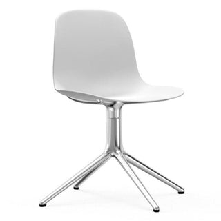 Normann Copenhagen Form polypropylene swivel chair with 4 aluminium legs - Buy now on ShopDecor - Discover the best products by NORMANN COPENHAGEN design