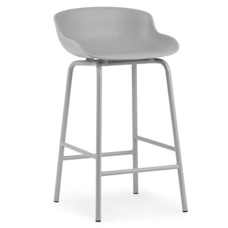 Normann Copenhagen Hyg steel bar stool with polypropylene seat h. 65 cm. - Buy now on ShopDecor - Discover the best products by NORMANN COPENHAGEN design