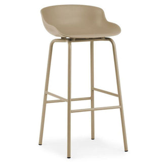 Normann Copenhagen Hyg steel bar stool with polypropylene seat h. 75 cm. - Buy now on ShopDecor - Discover the best products by NORMANN COPENHAGEN design