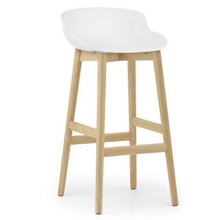 Normann Copenhagen Hyg oak bar stool with polypropylene seat h. 75 cm. - Buy now on ShopDecor - Discover the best products by NORMANN COPENHAGEN design