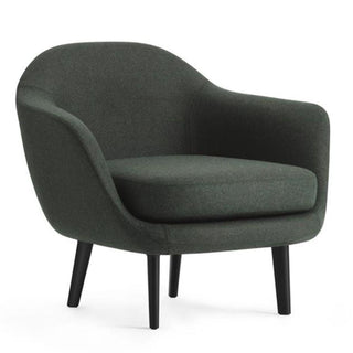 Normann Copenhagen Sum armchair full upholstery fabric with black aluminium structure - Buy now on ShopDecor - Discover the best products by NORMANN COPENHAGEN design