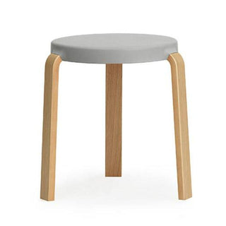 Normann Copenhagen Tap polypropylene stool with oak legs h. 43 cm. - Buy now on ShopDecor - Discover the best products by NORMANN COPENHAGEN design