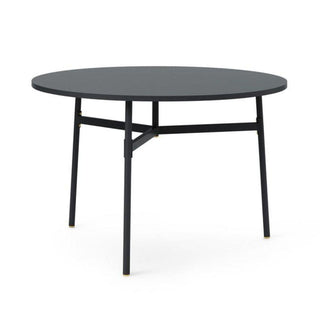 Normann Copenhagen Union table with laminate top diam. 110 cm, h. 74.5 cm. and steel legs - Buy now on ShopDecor - Discover the best products by NORMANN COPENHAGEN design