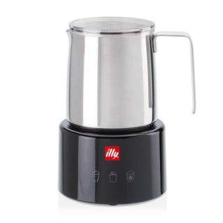 Illy Milk Frother - electric milk frother black/steel Buy now on Shopdecor