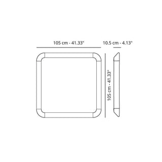 Magis Déjà-vu mirror 105x105 cm. - Buy now on ShopDecor - Discover the best products by MAGIS design