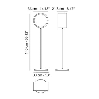 Magist Lost M LED floor lamp h. 140 cm. - Buy now on ShopDecor - Discover the best products by MAGIS design