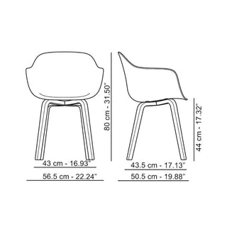 Magis Substance armchair in ash - Buy now on ShopDecor - Discover the best products by MAGIS design