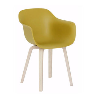 Magis Substance armchair in ash Magis Mustard Natural ash - Buy now on ShopDecor - Discover the best products by MAGIS design
