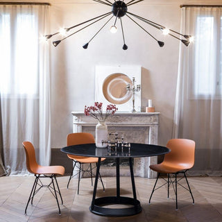 Magis Troy Wireframe chair in black polypropylene with black structure - Buy now on ShopDecor - Discover the best products by MAGIS design