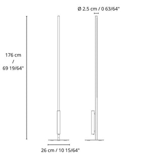 Martinelli Luce Colibrì floor lamp angular base LED black - Buy now on ShopDecor - Discover the best products by MARTINELLI LUCE design